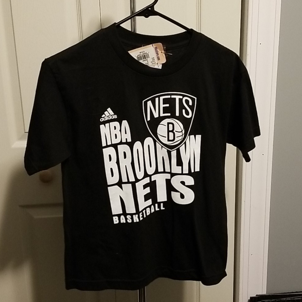 Kids Adidas Brooklyn Nets T-Shirt Size Medium New